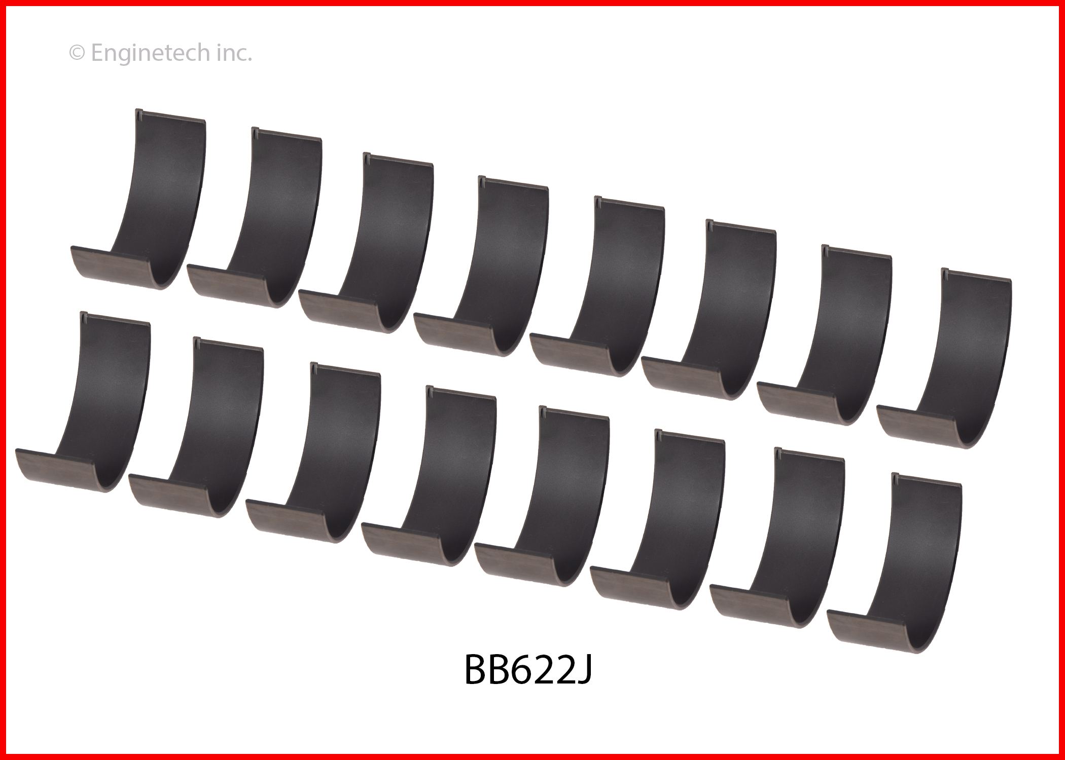 Enginetech Engine Full Connecting Rod Bearing Set - BB622J.25